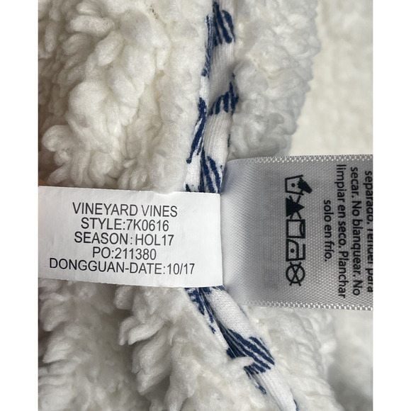 Vineyard Vines Girls Sz XL (16) Reversible Full-Zip Fleece Jacket Cozy Logo - Picture 15 of 15